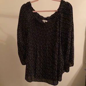 Max Studio polka dot top